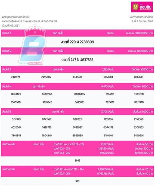 ตรวจสลากออมสิน -"Check the Government Savings Bank lottery special 2 year period draw number 230"